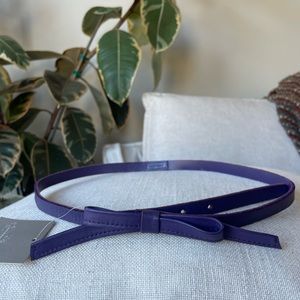 NWT leather bow belt